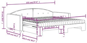 Καναπές Κρεβάτι Συρόμενος Ροζ 100x200 εκ. Βελούδινος Στρώματα - Ροζ