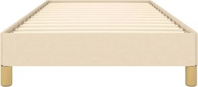 vidaXL Πλαίσιο κρεβατιού χωρίς στρώμα Κρέμα 80x200 cm Ύφασμα