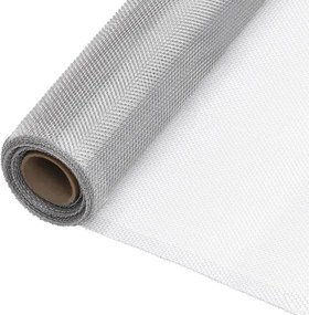 vidaXL Πλέγμα / Σήτα Ασημί 112 x 500 εκ. Αλουμινίου
