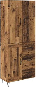 vidaXL Highboard 2 pcs Παλιό ξύλο 69,5 x 34 x 180 εκ.