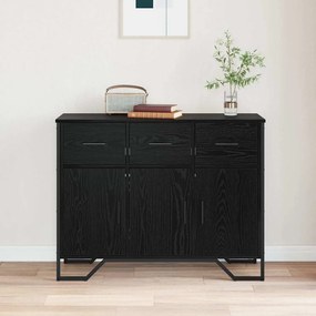 vidaXL Πλαϊνό Γραφείο Μαύρη Οξυά 97 x 32.5 x 74.5 εκ.