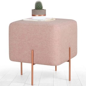 Σκαμπό Copper 209FLF1186 40x40x42cm Pink