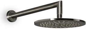 Στρογγυλή κεφαλή ντους με βραχίονα τοίχου Eurorama-Μauro-brushed
