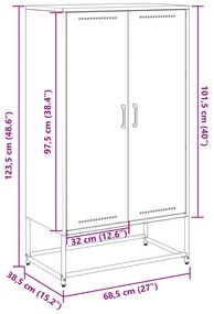 ΒΙΤΡΙΝΑ ΡΟΖ 68,5X38,5X123,5 ΕΚ. ΑΠΟ ΑΤΣΑΛΙ 846495