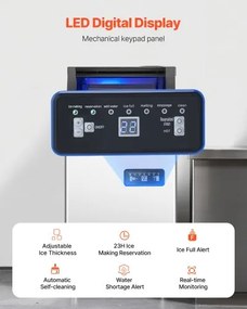 VEVOR Commercial Ice Maker Freestanding Cabinet Machine 80lbs/24H 36 Ice Cubes