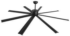 VEVOR 213 cm Aluminum Ceiling Fan Without Light Remote Control DC Motor Black