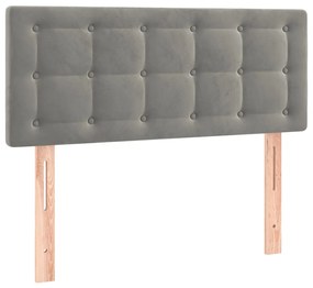 ΚΡΕΒΑΤΙ BOXSPRING ΜΕ ΣΤΡΩΜΑ ΑΝΟΙΧΤΟ ΓΚΡΙ 90X200 ΕΚ. ΒΕΛΟΥΔΙΝΟ 3141521