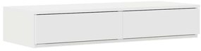 vidaXL Κρεβάτι με αποθηκευτικό χώρο Λευκό 236.5 x 90 x 31.5 εκατοστά