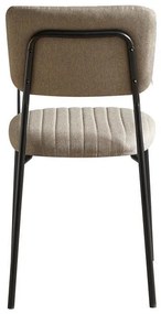 Καρέκλα Τραπεζαρίας Α10 Fylliana Χακί με Μεταλλικό σκελετό 53x43x84εκ. 4αδα 53x43x84 εκ.