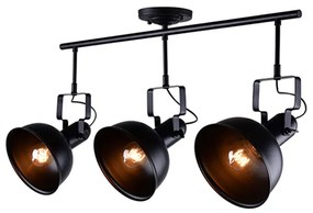 Σποτ Τρίφωτο Aca Riviera EG167073CB Black Matt