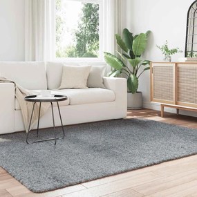 vidaXL Χαλί Shaggy με Ψηλό Πέλος NAVARRA Ασημί Γκρι 160x230 εκ.