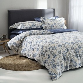Σεντόνια Como-1 (Σετ 4τμχ) Blue Vesta Home Queen Size 240x270cm 100% Cotton Satin