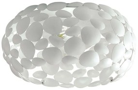Φωτιστικό Οροφής - Πλαφονιέρα Dioniso I-DIONISO-PL48-BCO 3xE27 Φ48cm 21cm White Luce Ambiente Design Metal