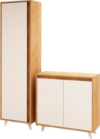 Shoe Cabinet Omninde Oak
White