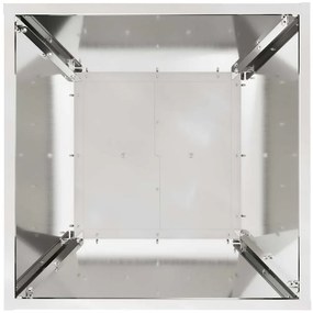 vidaXL Γλάστρα Πυλώνας Ασημί 40 x 40 x 100 cm Ατσάλι
