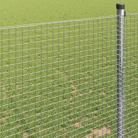 vidaXL Συγκολλητός φράχτης από σύρμα 5000 x 80 εκ Ασημί