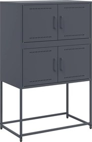vidaXL Μπουφές Ανθρακί 68,5x38,5x107 εκ. από Ατσάλι