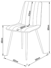 PRAGA ΚΑΡΕΚΛΑ ΜΟΥΣΤΑΡΔΙ 54,5x44xH89cm - 03-1022 - 03-1022