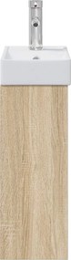 vidaXL Μονάδα μπάνιου με βρύση Sonoma Δρυς 40,5 x 22,5 x 62 εκ.
