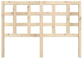 vidaXL Κεφαλάρι Κρεβατιού 140,5 x 4 x 100 εκ. από Μασίφ Ξύλο Πεύκου