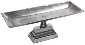 Τουρτιέρα Με Πόδι FLA334 45x15x8cm Silver Espiel Αλουμίνιο