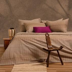 Σεντόνια Tundra Με Λάστιχο (Σετ 4τμχ) Beige Melinen King Size 180x232cm Cotton-Polyester