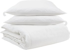 vidaXL Σετ Παπλωμάτων με μαξιλάρι 3 pcs Λευκό Φτέρος