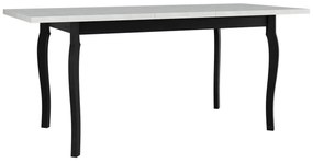 Τραπέζι Victorville 331, Μαύρο, Άσπρο, 78x80x140cm, 34 kg, Επιμήκυνση, Πλαστικοποιημένη μοριοσανίδα, Ξύλο, Ξύλο: Οξιά | Epipla1.gr