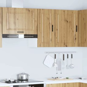 ντουλάπι τοίχου κουζίνας "Porto" Artisan Oak Engineered Wood - Καφέ
