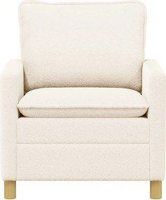 vidaXL Καναπές Κρεμ 76 x 81 x 87,5 εκ Ύφασμα