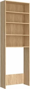vidaXL Ντουλάπι Πλυντηρίου Sonoma Δρυς 64 x 24 x 190 εκ.