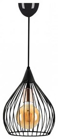 Φωτιστικό Οροφής Koert 123769 E27 25x30x70cm Black Megapap Metal