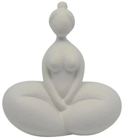 Διακοσμητική Φιγούρα 842964 21,6x12,3x24cm White Mat Ankor Ceramic