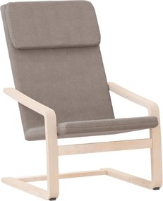 vidaXL Πολυθρόνα Relax Taupe Υφασμάτινη