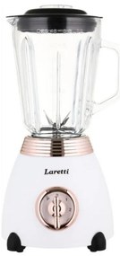 Μπλέντερ Laretti LR-FP7310, 500W, 1.5 l, Ανοξείδωτες λεπίδες, 2 ταχύτητες + παλμός, Μηχανισμός κλειδώματος, Λευκό