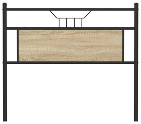 vidaXL Κεφαλάρι Sonoma Δρυς 107 εκ. Επεξεργασμένο Ξύλο/Ατσάλι