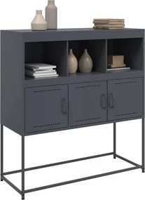 vidaXL Ντουλάπι Ανθρακί 100,5x39x107 εκ. από Ατσάλι