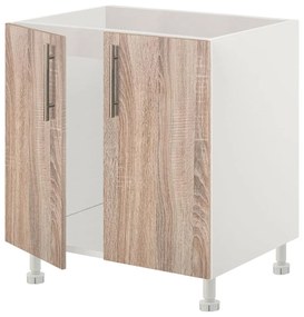 Floor Kitchen Sink Cabinet EMMA Sonoma 80x56.5x82 cm. 80x56.5x82 εκ.