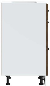 vidaXL ντουλάπι βάσης κουζίνας Kalmar Καφέ δρυς Επεξεργασμένο Ξύλο