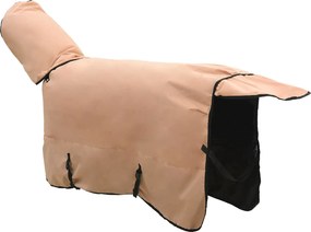 vidaXL Σαμάρι Ίππου Καπουτσίνο 115 cm Πολυεστέρας