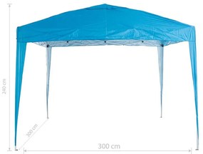 Αναδιπλούμενη σκηνή Muhler 1006066, 3x3 m, ύψος 2,4 m, POP UP, μπλε