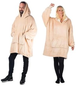HomeVero Comfort Blanket Βελούδινη Oversized Μπλούζα – Κουβέρτα HV-CB-B Μπέζ