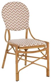 ΚΑΡΕΚΛΑ ΑΛΟΥΜΙΝΙΟΥ BAMBOO LOOK ΦΥΣΙΚΟ - ΛΕΥΚΟ HM5927.03 46x56x95Yεκ.