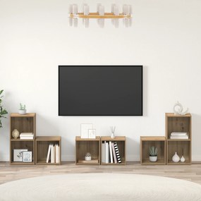 vidaXL 6 pcs Artisan Oak Επεξεργασμένο ξύλο