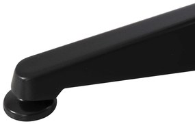ΤΡΑΠΕΖΙ ΣΤΡΟΓΓΥΛΟ GOSS HM5974.01 ΑΛΟΥΜΙΝΙΟ ΜΑΥΡΟ Φ60x70Υεκ.