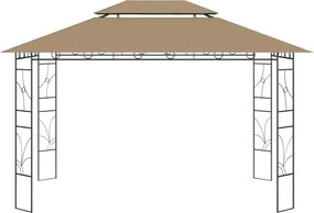 vidaXL Κιόσκι Taupe 4 x 3 x 2,7 μ. 160 γρ./μ²