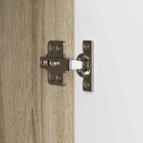 vidaXL Πλαϊνό γραφείο Sonoma Δρυς 33 x 34,5 x 90 εκ Επεξεργασμένο Ξύλο