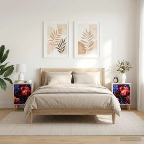 vidaXL Κομοδίνο KIEL 2 τμχ. Sonoma Δρυς 36 x 33 x 50 εκ.