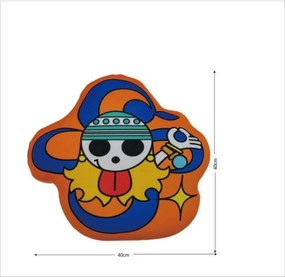 Μαξιλάρι One Piece Πορτοκαλί πολυεστέρας Έντυπη