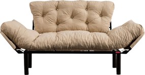Διθέσιος Καναπές Κρεβάτι Κρέμ NITTA 70x155x85